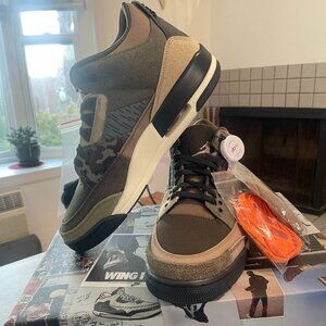 Nike Air Jordan 3 Retro SE, Dark Hazel/Multi-color-Multi Noisette Fonce, 10.5